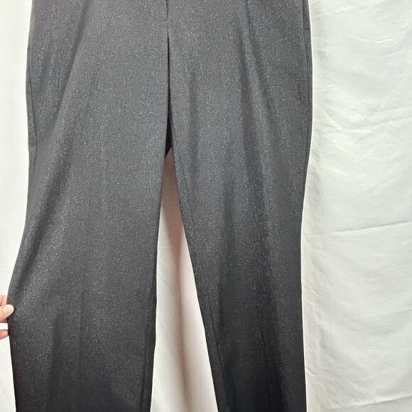 Lane Bryant Allie Boot Sparkle Pants 18 Regular Black Shimmer Stretch Holiday - Picture 3 of 11